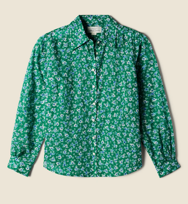 JACQUELINE SHIRT IN SPIRULINA FLOWER