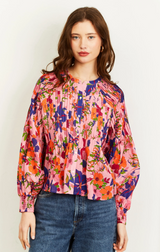 DANIELLE LONG SLEEVE BLOUSE - JOPIN FLORAL PRINT