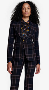 HUTTON BLAZER - ROSEWOOD PLAID