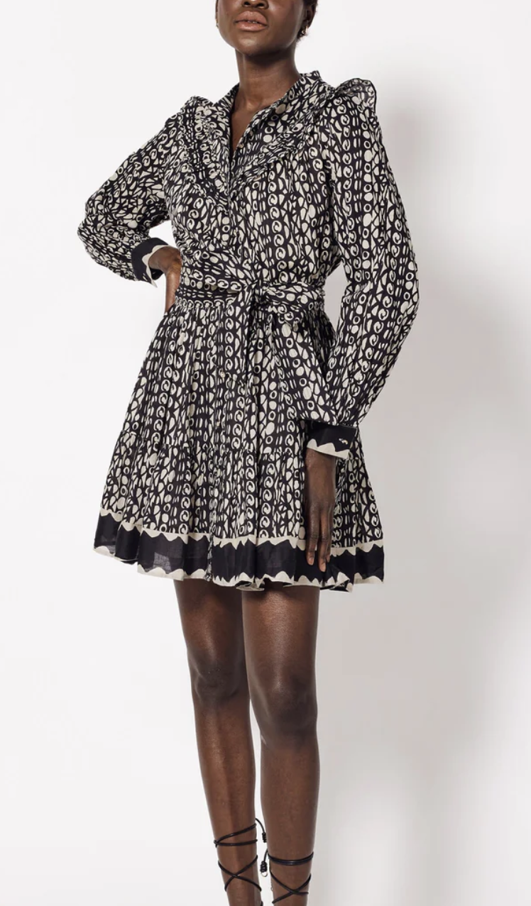 ANTONIA MINI DRESS - PASEO PRINT