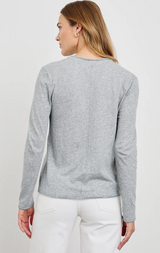 LONG SLEEVE CREW - HEATHER GREY