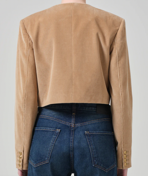 PIA CROPPED JACKET IN AMBRA