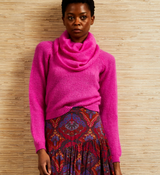 CAMDEN SWEATER IN FUSCHIA