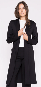 PONTE KNIT SMOKING JACKET