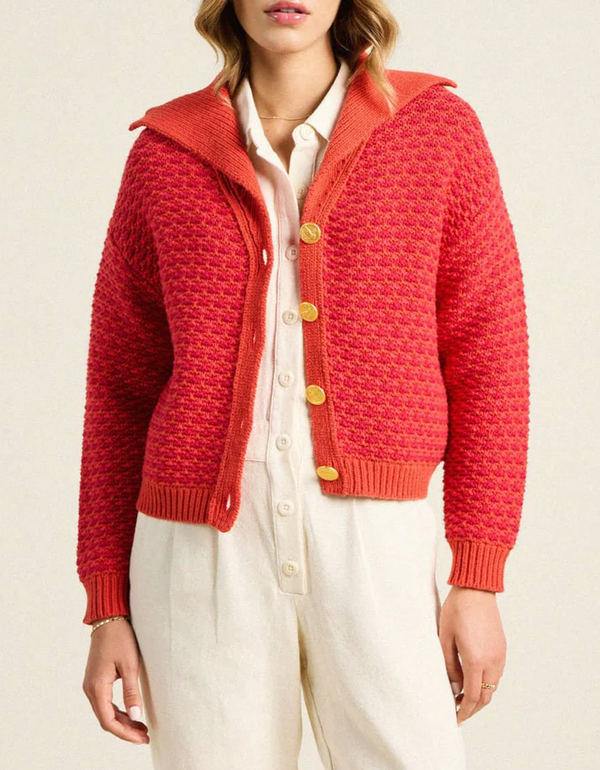 SAVANNAH CARDIGAN - RED