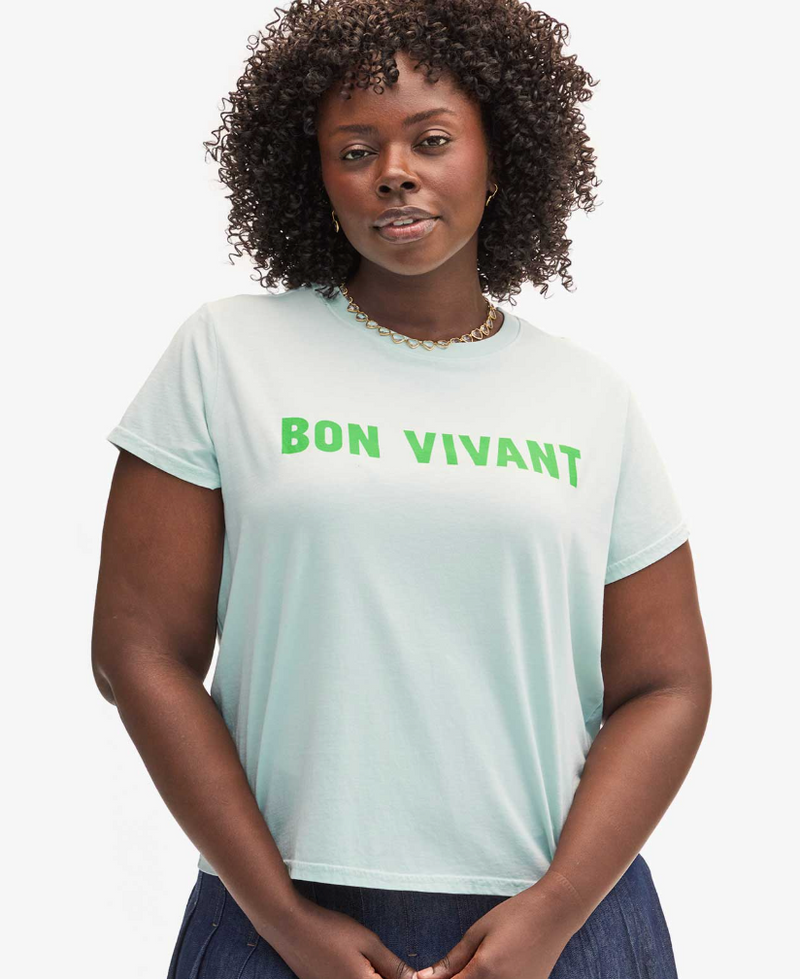 CLASSIC TEE IN SKY BLUE W/GRASS BON VIANT