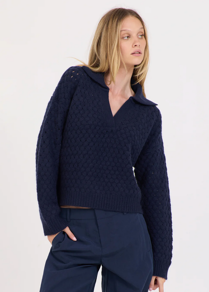 MALIN CASHMERE POLO IN NAVY