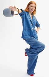 Pot de Miel w/ Bamboo Top Handle in Powder Blue