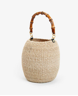 POT DE MIEL W/ BAMBOO HANDLE IN CREAM