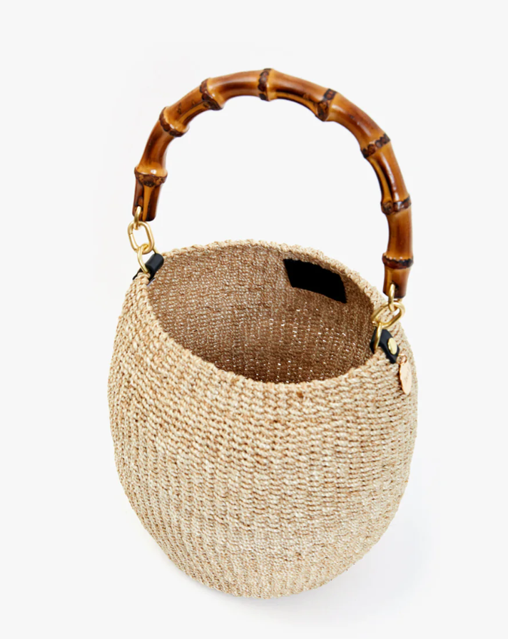 POT DE MIEL W/ BAMBOO HANDLE IN CREAM