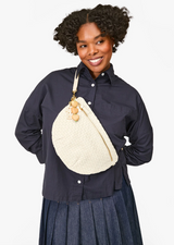 GRANDE FANNY CREAM WOVEN CHECKER