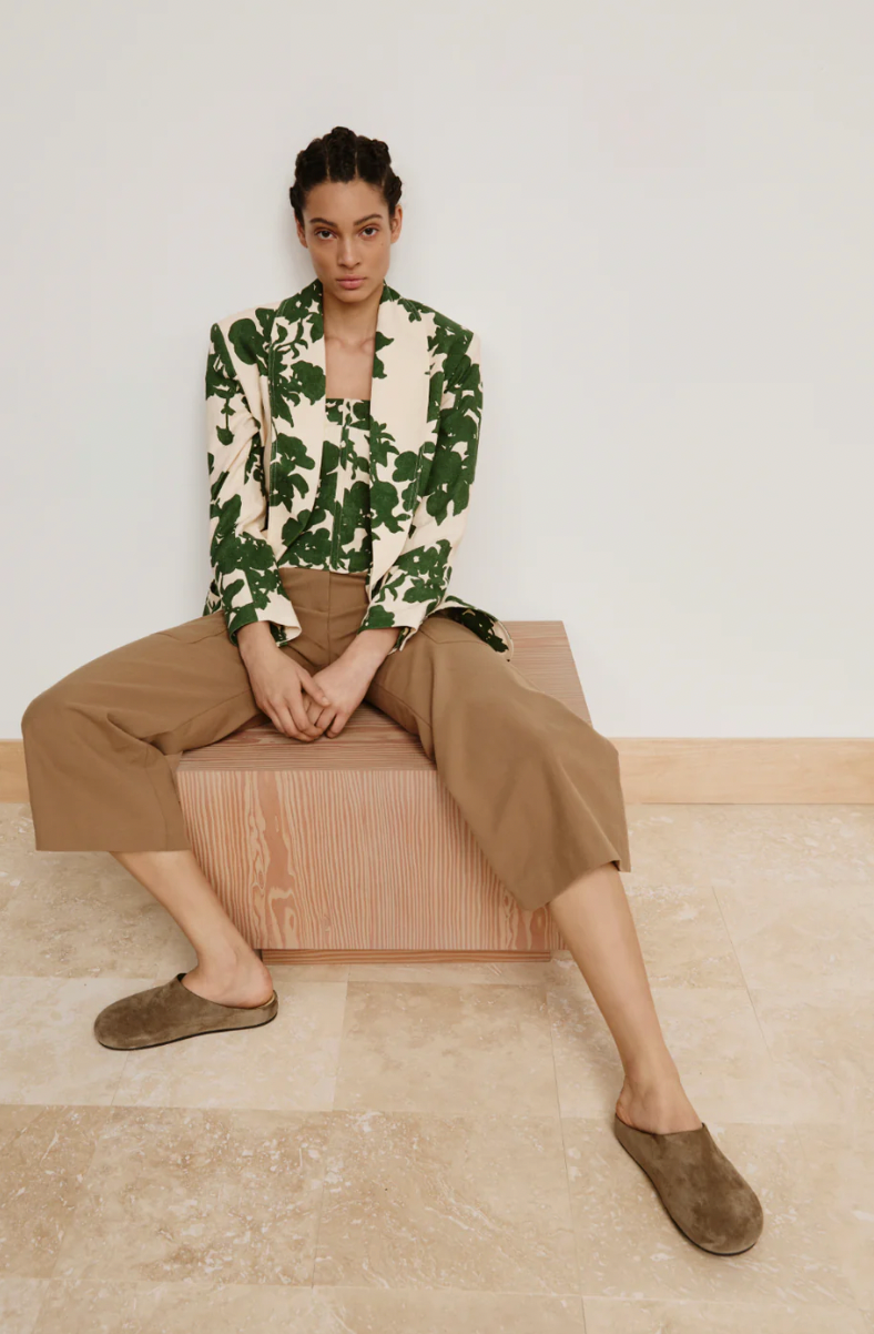 UTILITY CULOTTE IN BURLAP