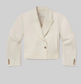 COREN CROPPED BLAZER IN CREAM