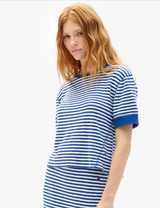 LE BATEAU TEE IN COBALT & CREAM STRIPE