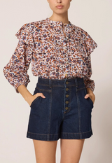 JUNO BLOUSE IN BELLUCCI PRINT