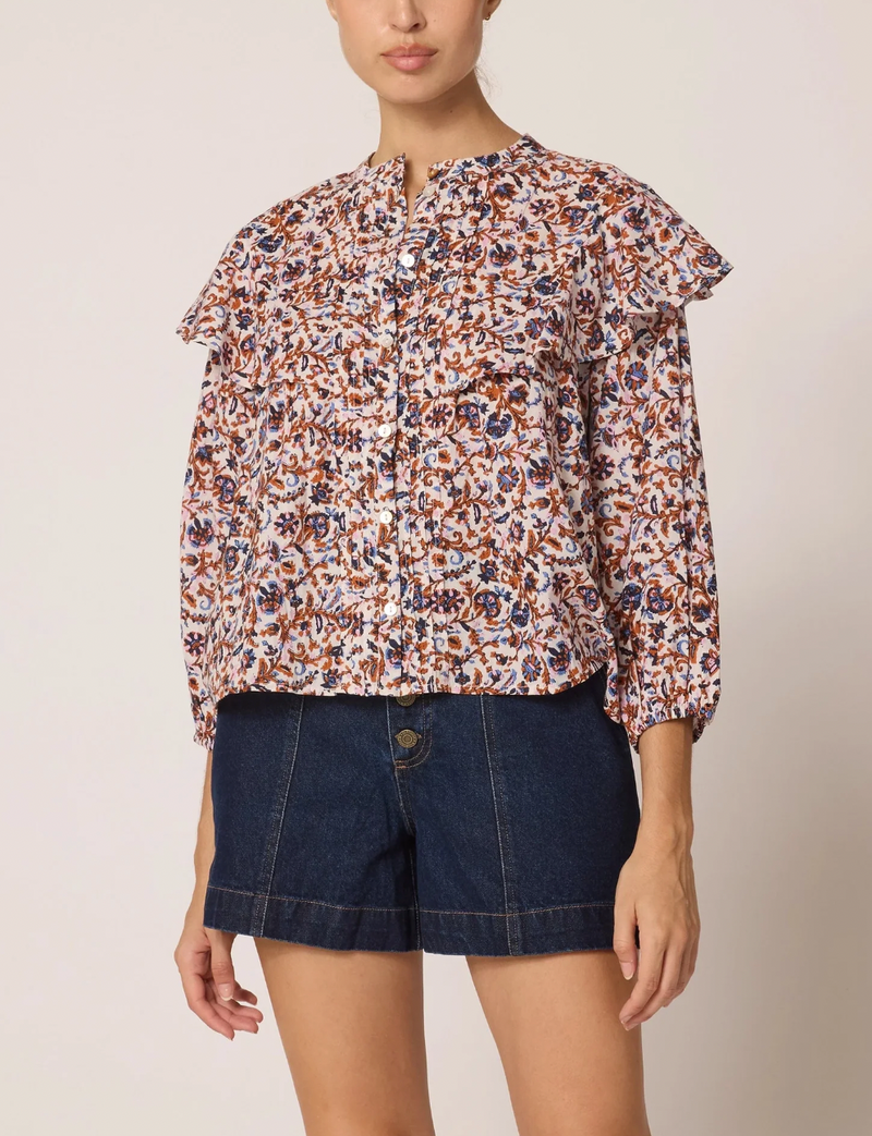 JUNO BLOUSE IN BELLUCCI PRINT