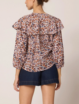 JUNO BLOUSE IN BELLUCCI PRINT