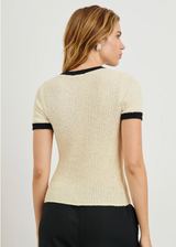 MEREDITH IN IVORY BLACK