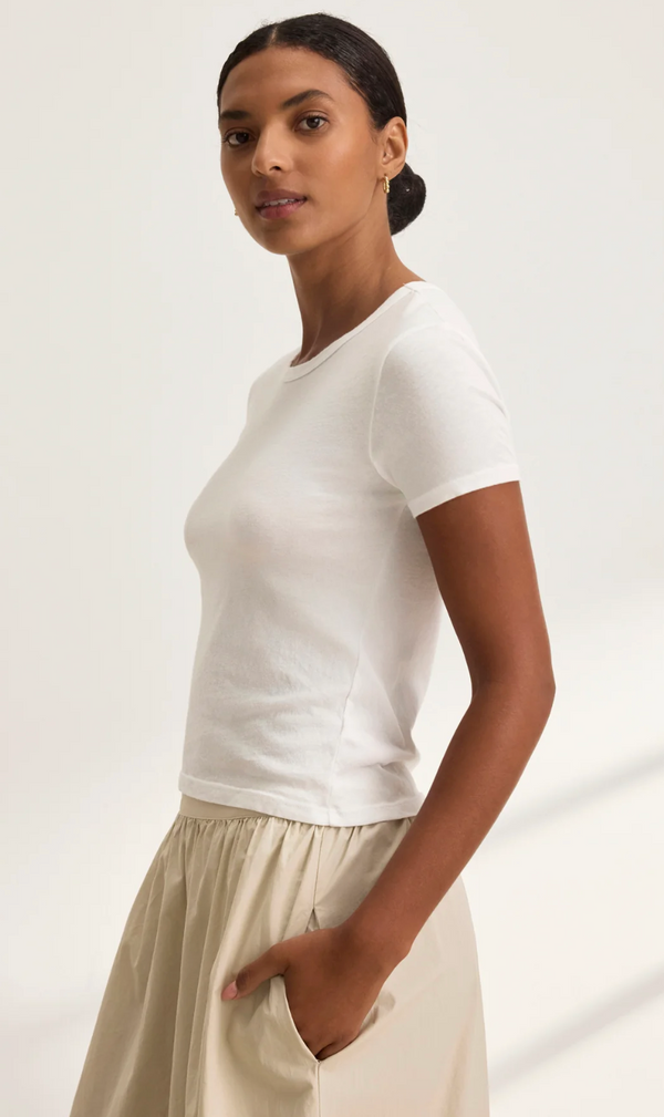 WHITNEY TEE IN WHITE