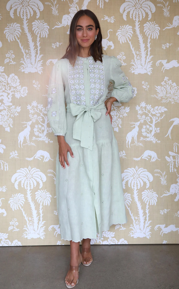 ASTRID DRESS IN LIGHT GREEN