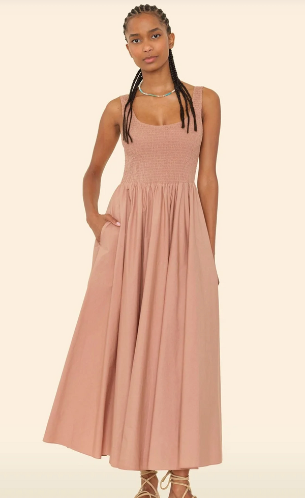 FLORENCE DRESS IN CAPPUCCINO