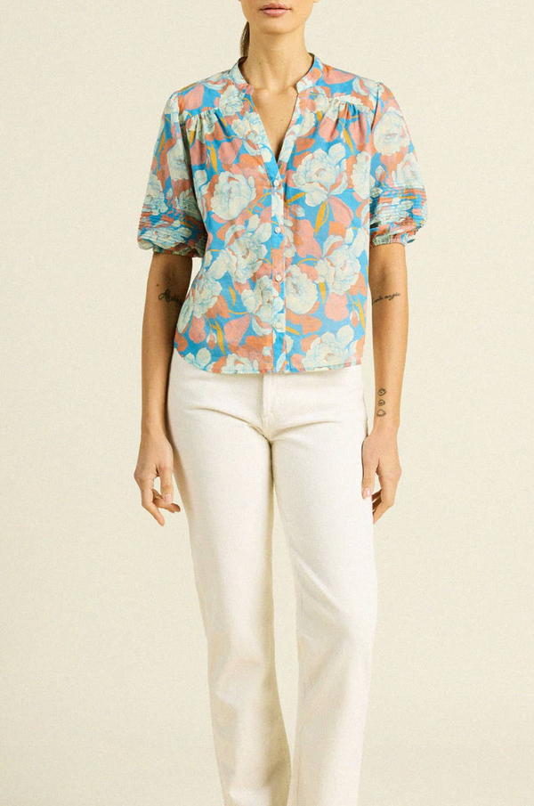 LOREN BLOUSE IN TWILIGHT FLORAL
