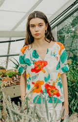 DAWSON TOP IN CARMELA FLORAL