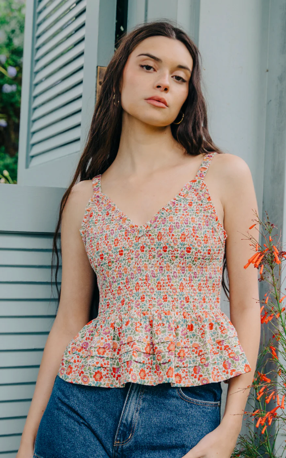 NAYA TOP IN D'ANJO LIBERY PRINT
