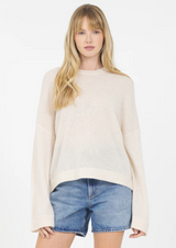 RHODES CASHMERE PULLOVER IN CREAM