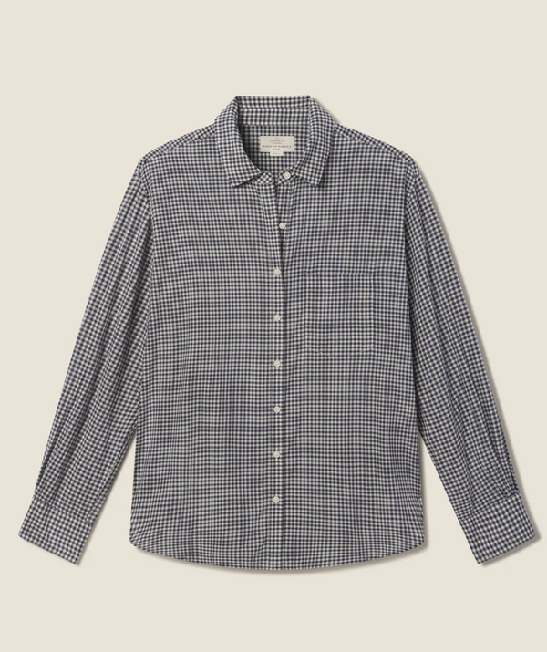 BLAKE OVERZIDED SHIRT IN INKWELL GINGHAM