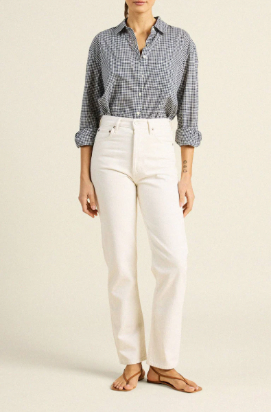 BLAKE OVERZIDED SHIRT IN INKWELL GINGHAM