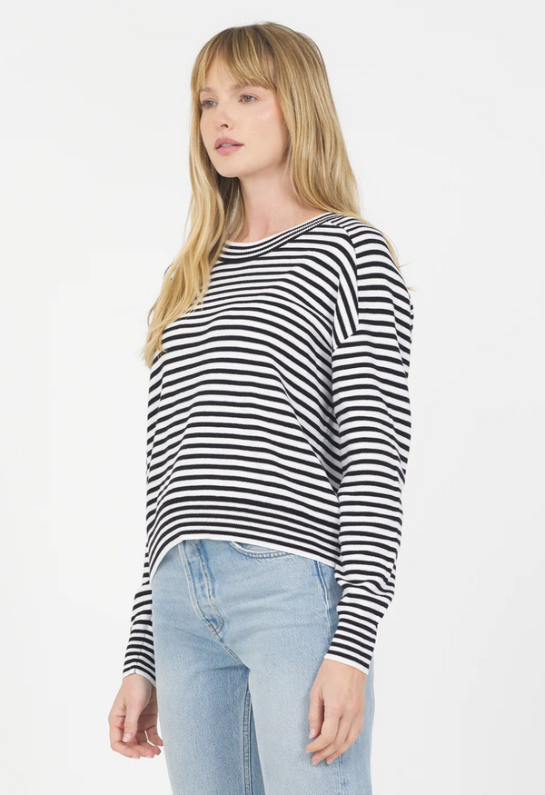WARWICK PULLOVER IN BLACK COMBO