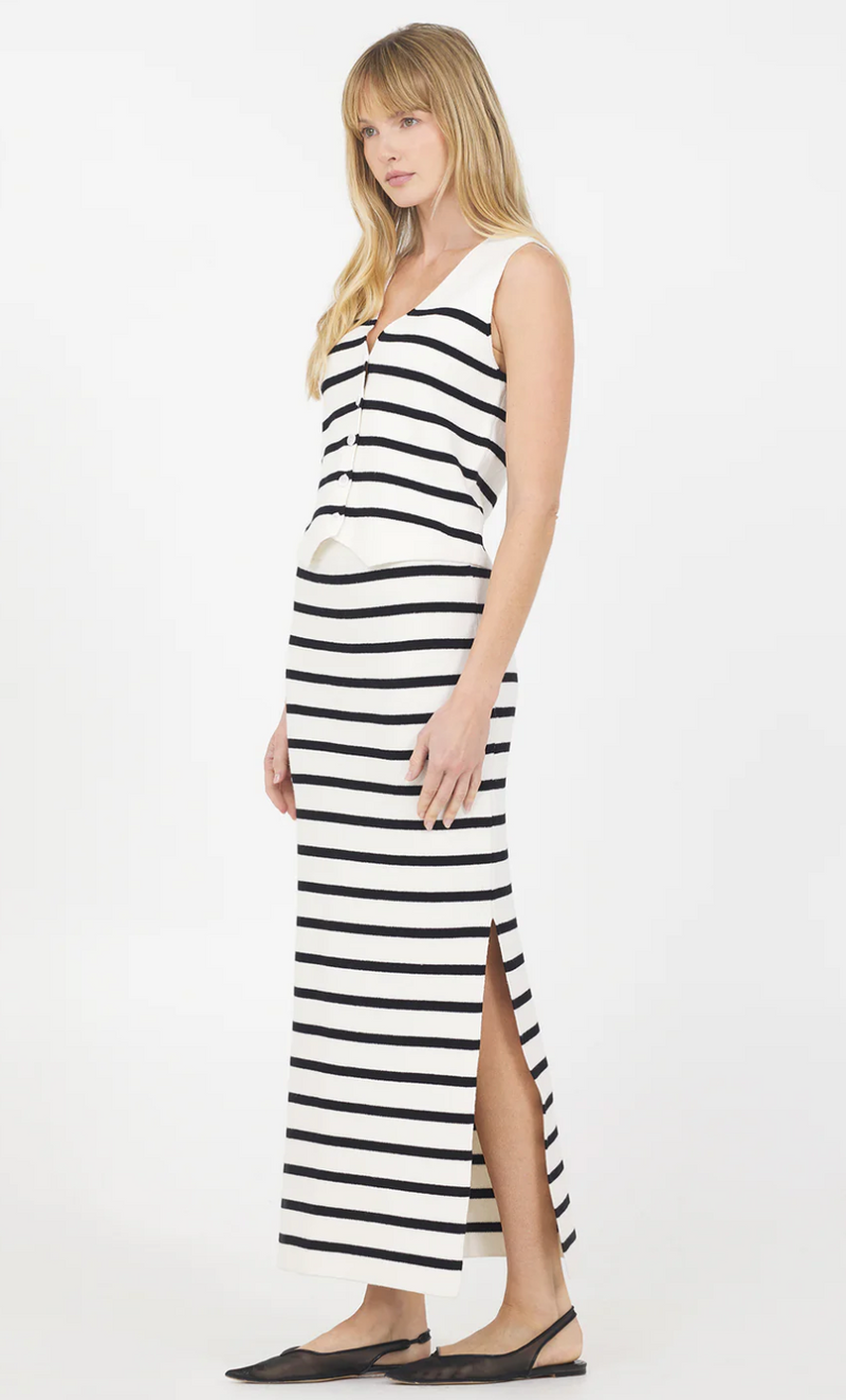 CELINE SKIRT IN IVORY COMBO
