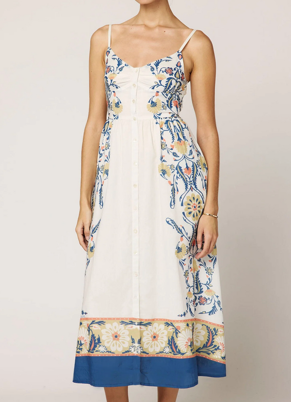 TAMASIN MIDI DRESS IN MONACO PRINT
