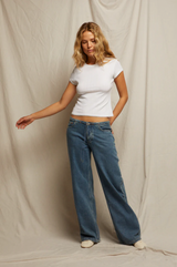 JUDE POINTELLE TEE IN WHITE
