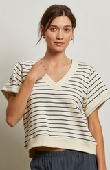 BRIGGS STRIPE S/S SWEATSHIRT
