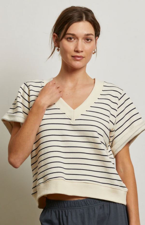 BRIGGS STRIPE S/S SWEATSHIRT