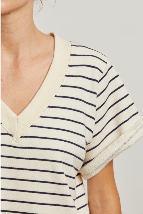 BRIGGS STRIPE S/S SWEATSHIRT
