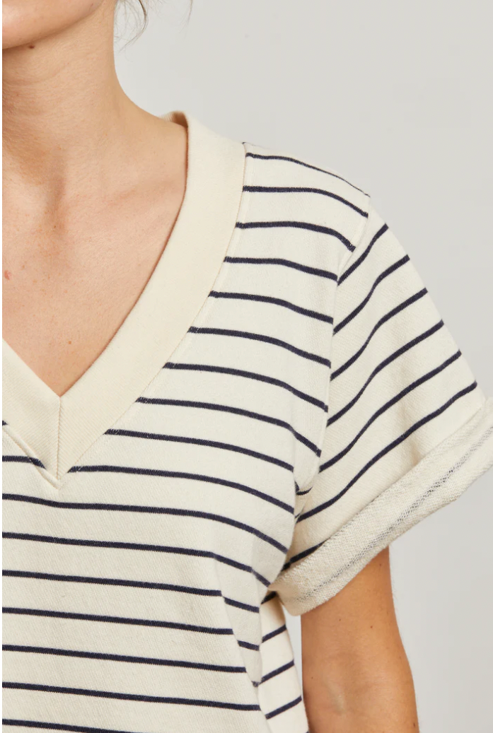 BRIGGS STRIPE S/S SWEATSHIRT