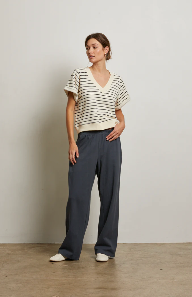 BRIGGS STRIPE S/S SWEATSHIRT