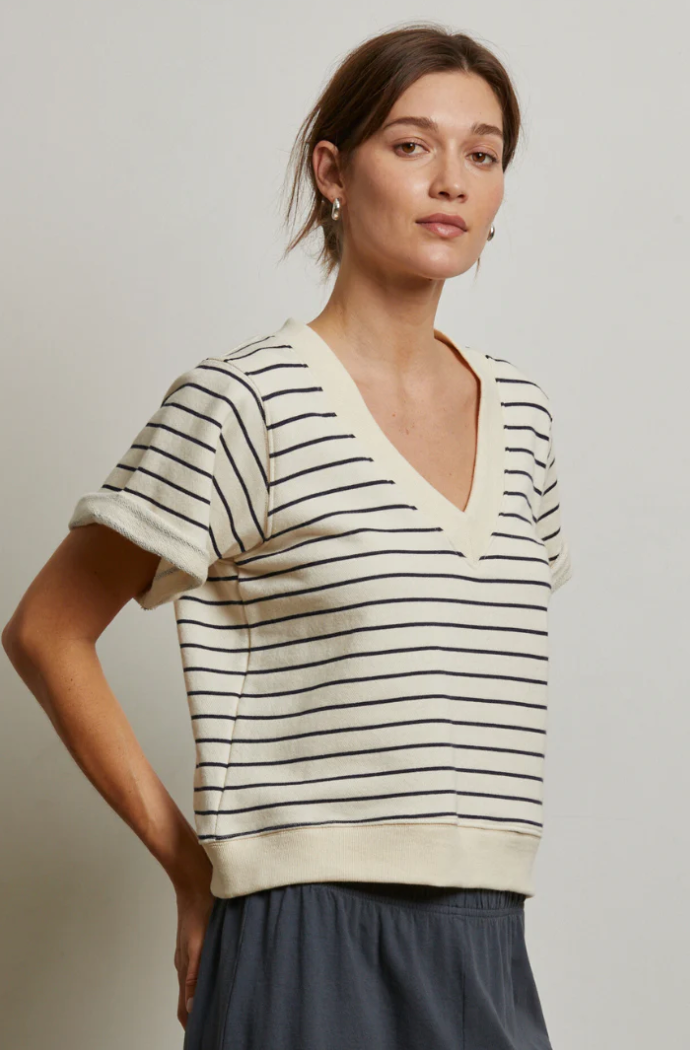 BRIGGS STRIPE S/S SWEATSHIRT