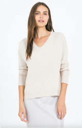 SLOANE COTTON VNECK IN CANVAS