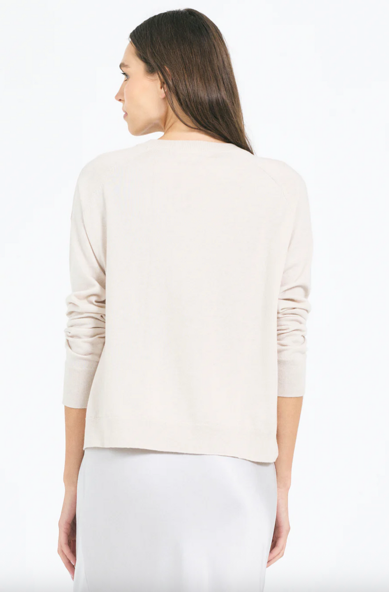 SLOANE COTTON VNECK IN CANVAS
