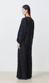 JOYCE LACE PANT IN NOIR