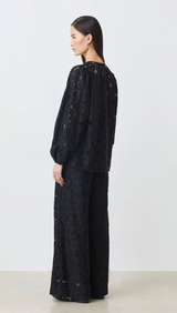 JOYCE LACE PANT IN NOIR