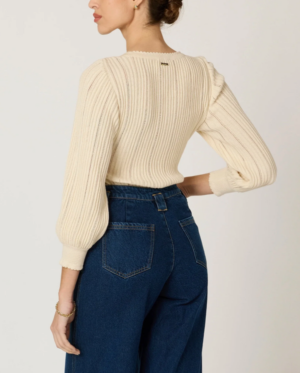 ZOE SWEATER IN IVORY