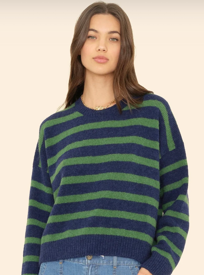 LELA SWEATER IN NAVY PINE