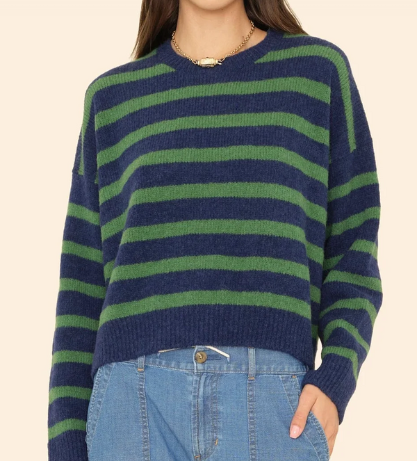 LELA SWEATER IN NAVY PINE