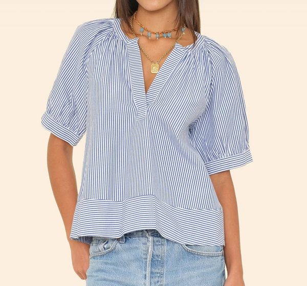 JOSETTE TOP IN TRUE BLUE