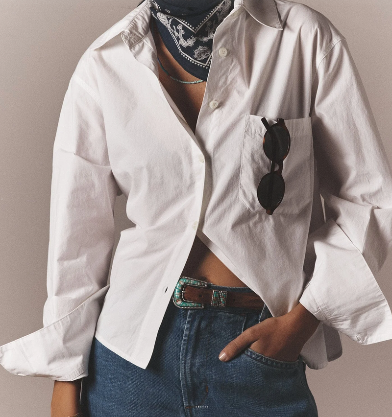 MONROE SHIRT IN WHITE